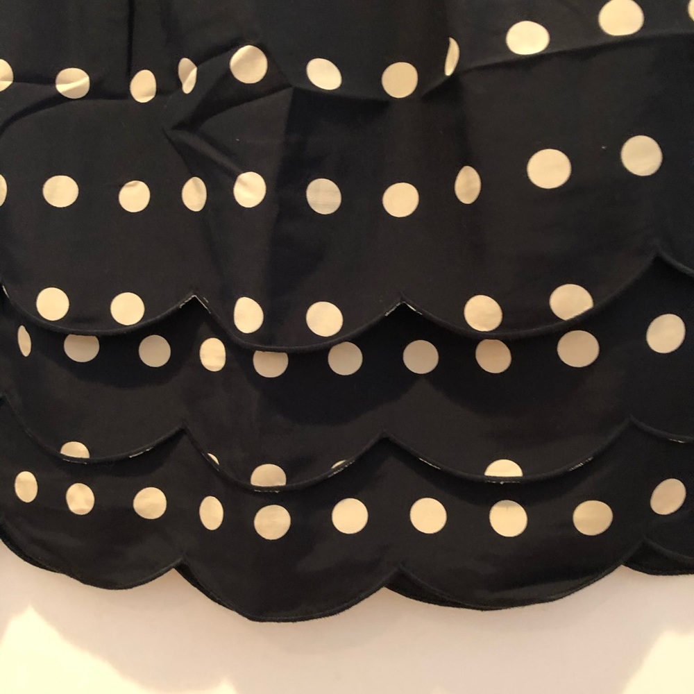 🆕 ANTHROPOLOGIE Floreat BLK w/Taupe Dots Mini 6 - Picture 3 of 5